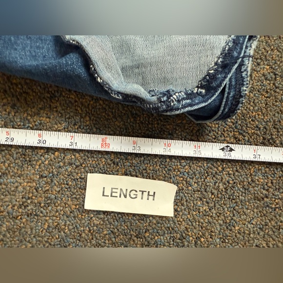 Free People Women's Ruffle Flared Leg Denim Jeans Blue Size 26 - Picture 11 of 12